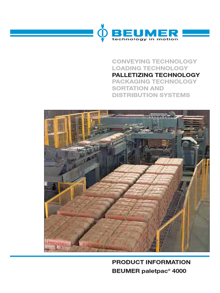 BEUMER Paletpac® 4000 Palletizer Overview | PDF | Pallet | Production ...