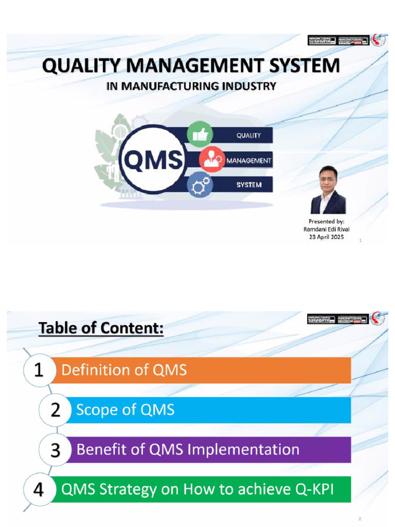 Quality Management System (Ramdani Edi Rivai 23-04-2025) | PDF