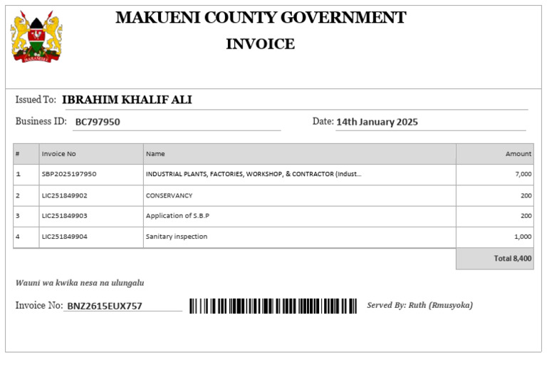 Payment Invoice20250110115456 | PDF