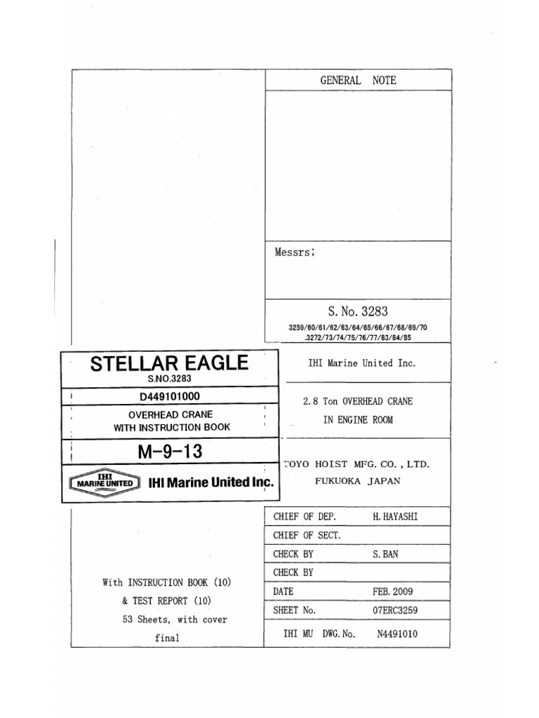 Er Overhead Crane | PDF