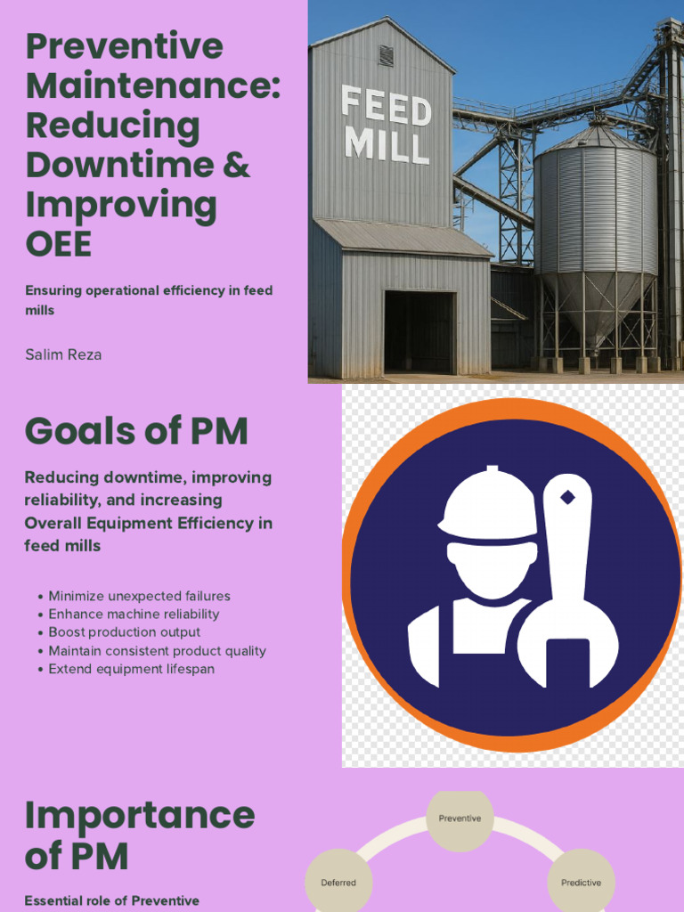 Preventive Maintenance for Feed Mills | PDF | Reliability Engineering ...