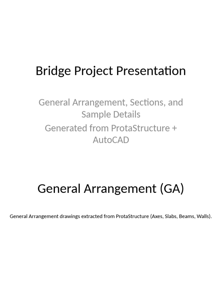 Bridge Project 2D Presentation | PDF