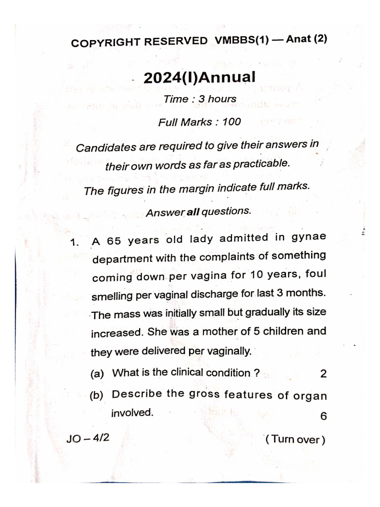 Anat Paper 2 .2023 | PDF