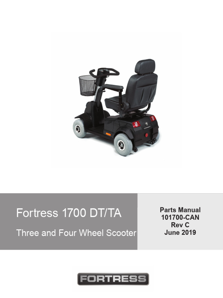 Fortress 1700 Scooter Parts Manual | PDF | Screw | Washer (Hardware)
