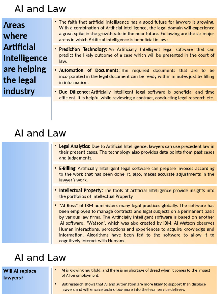 AI and LAw | PDF | Artificial Intelligence | Intelligence (AI) & Semantics