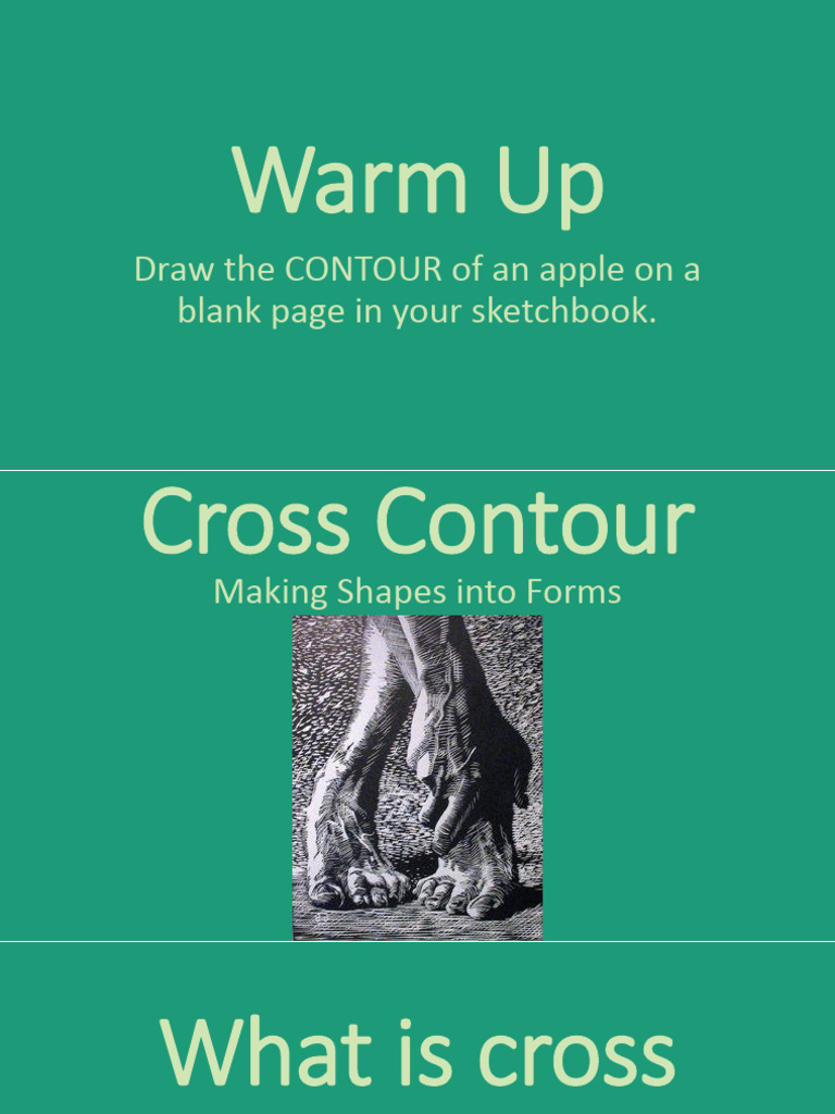 Cross Contour Drawing Techniques | PDF