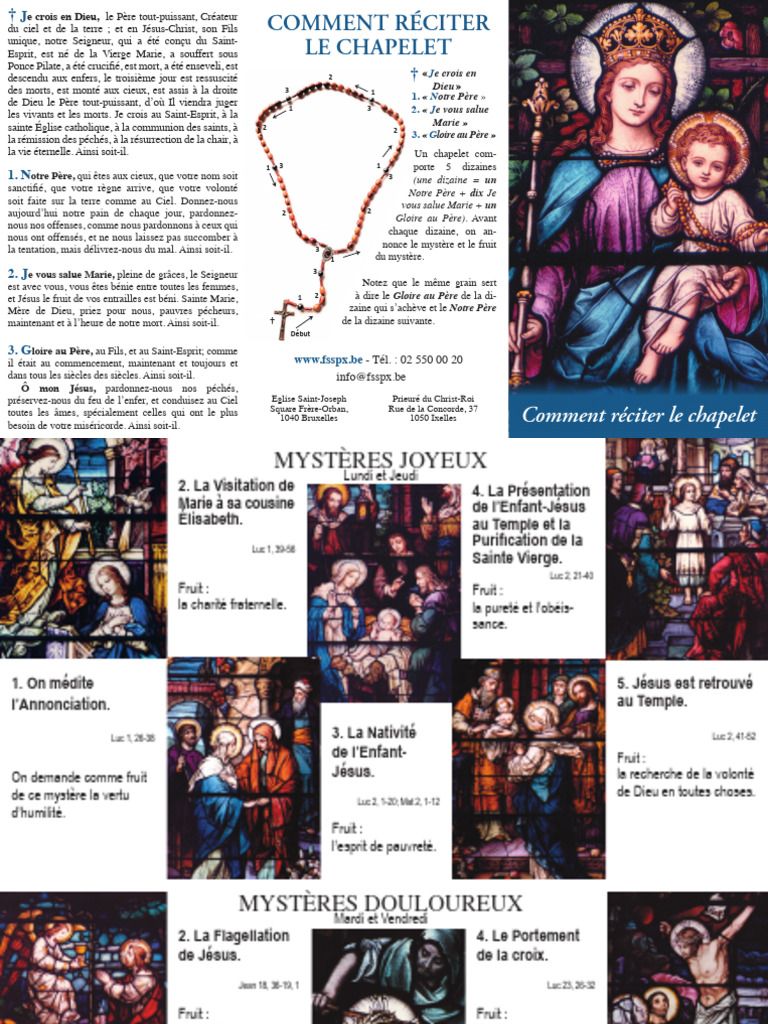 Guide de récitation du chapelet | PDF | Doctrines et croyances ...