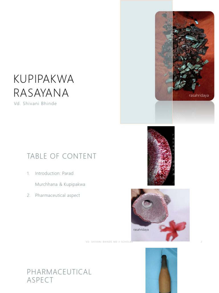 Kupipakwa Rasayana Overview | PDF