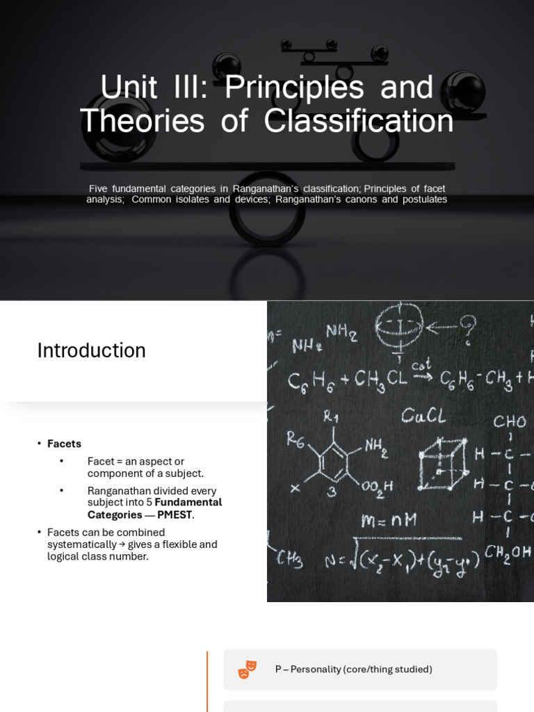 Ranganathan's PMEST Classification Principles | PDF