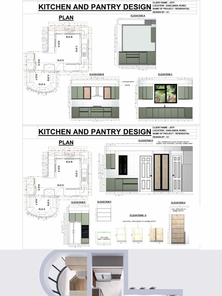 Jeff's Kitchen and Pantry Design Proposal | PDF