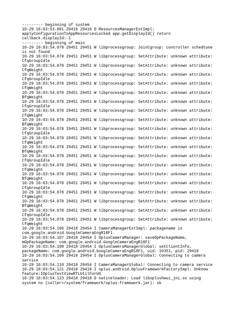 Camera Manager Log Analysis | PDF | Software Engineering | Software