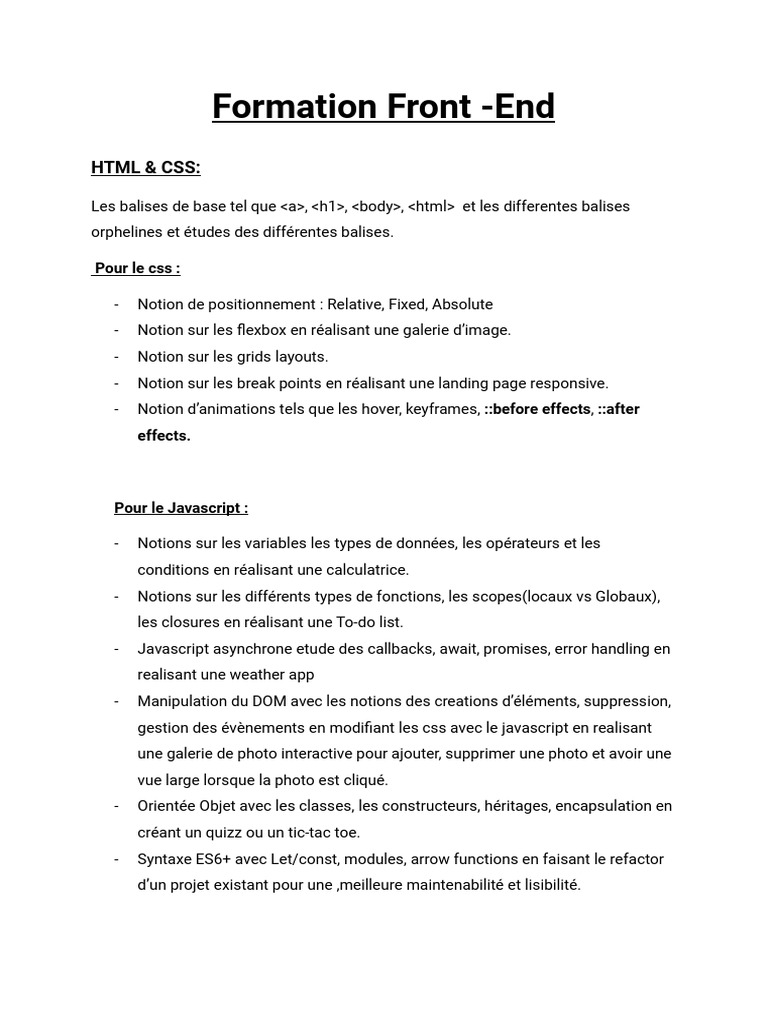 Formation Front | PDF