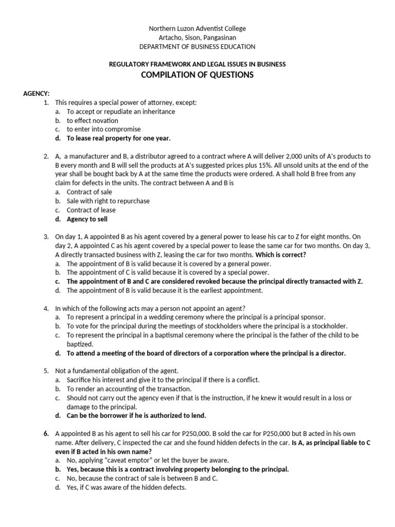 Compilation of Questions Rflib 22425 | PDF | Mortgage Law | Common Law