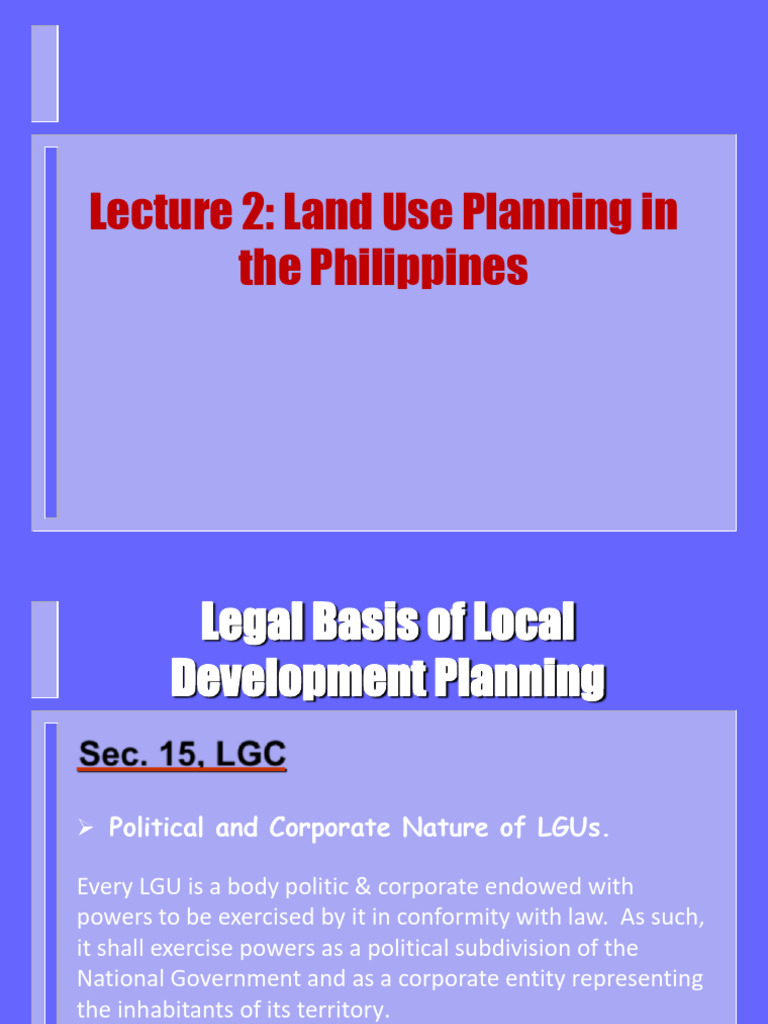 Land Use Planning in the Philippines | PDF | Taxes | Waste