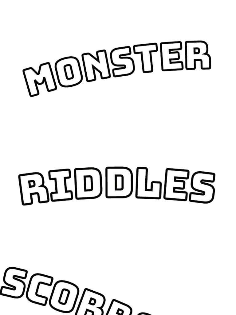 Monster Riddles Scoreboard | PDF