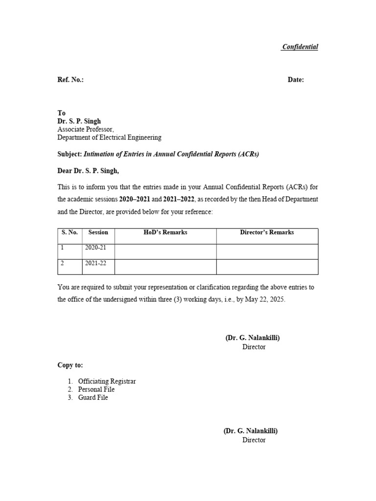 ACR Entries Notification for Faculty | PDF | Engineering