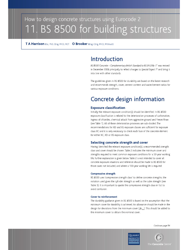 How To Design Concrete Structures Using Eurocode 2 Page 95-104 | PDF