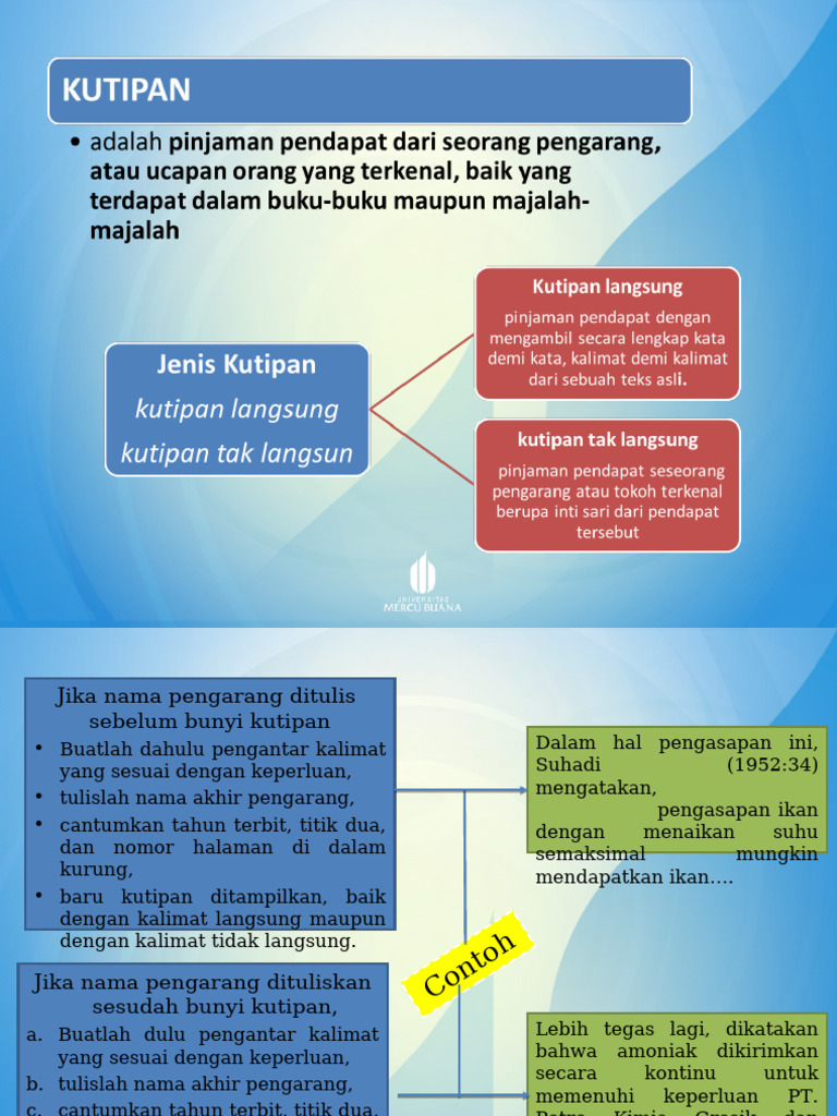 Kutipan Dan Catatan Kaki | PDF