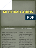 Mi Último Adiós - Poema de despedida a la patria Filipinas