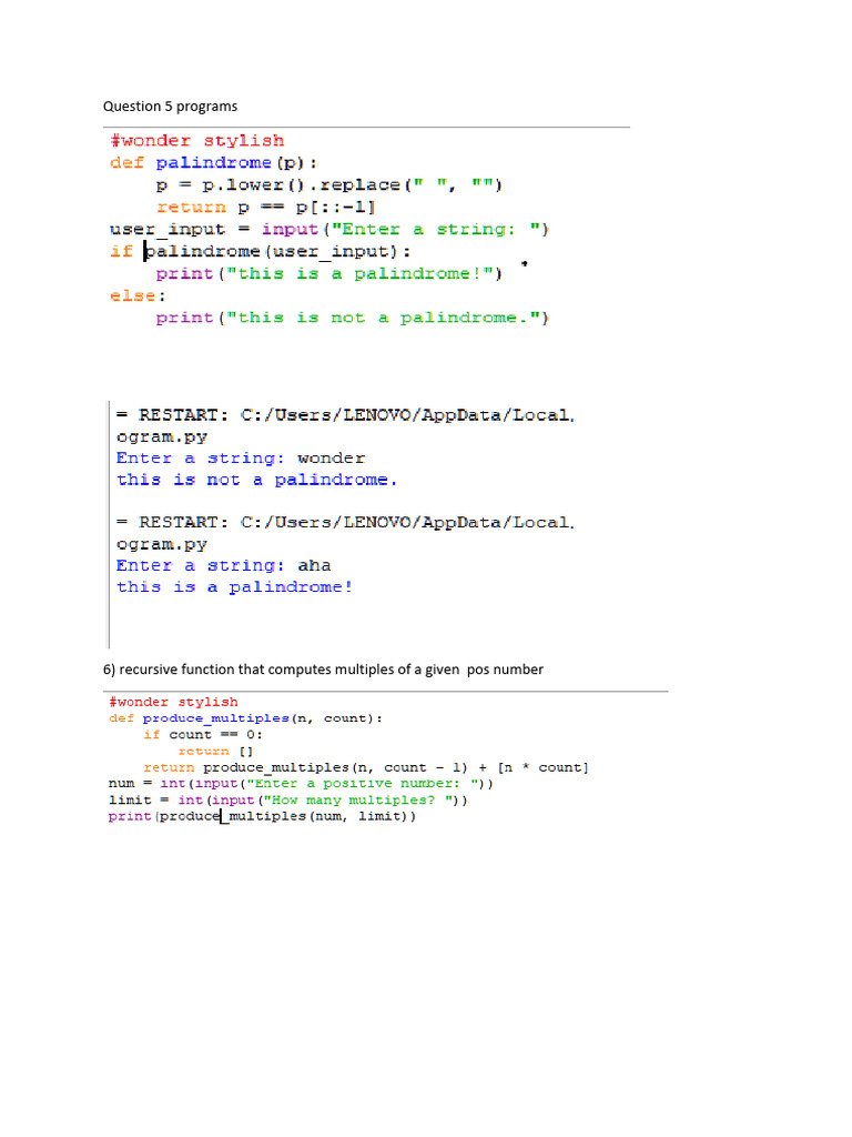 Recursive Functions and Binary Conversion | PDF