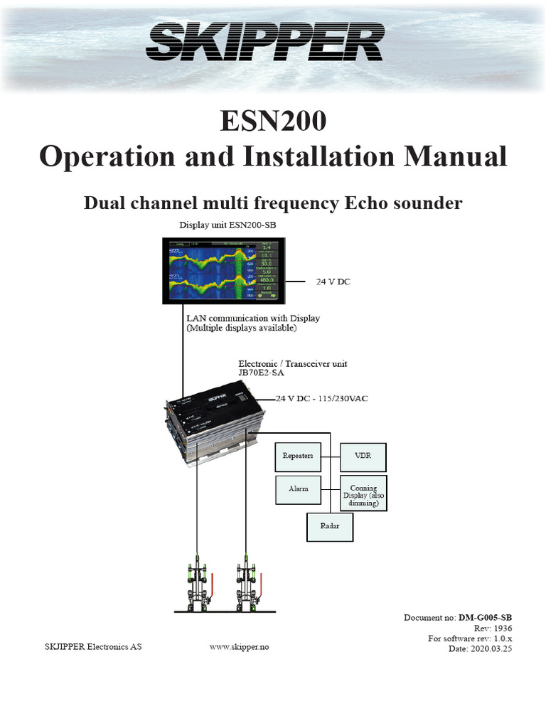 ESN200 Echo Sounder Manual | PDF | Computer Engineering | Computing
