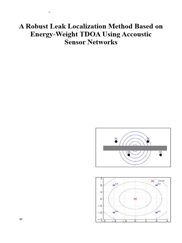 Energy-Weighted TDOA for Leak Detection | PDF | Simulation | Sound