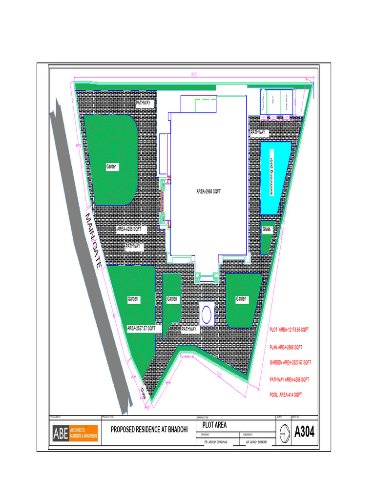 Proposed Residence with Pool Plan | PDF