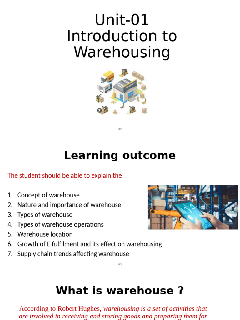 Introduction to Warehousing Concepts | PDF | Warehouse | Logistics