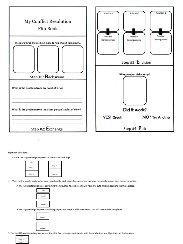 Conflict Resolution Flip Book Guide | PDF