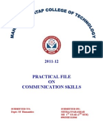 Practical File ON Communication Skills