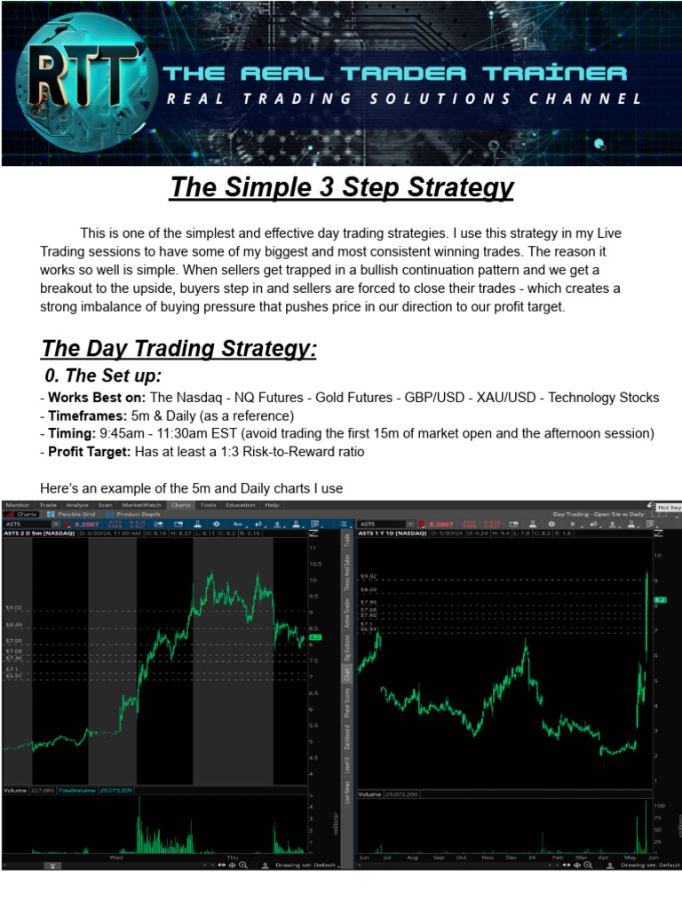 Effective 3-Step Day Trading Strategy | PDF | Day Trading | Futures ...