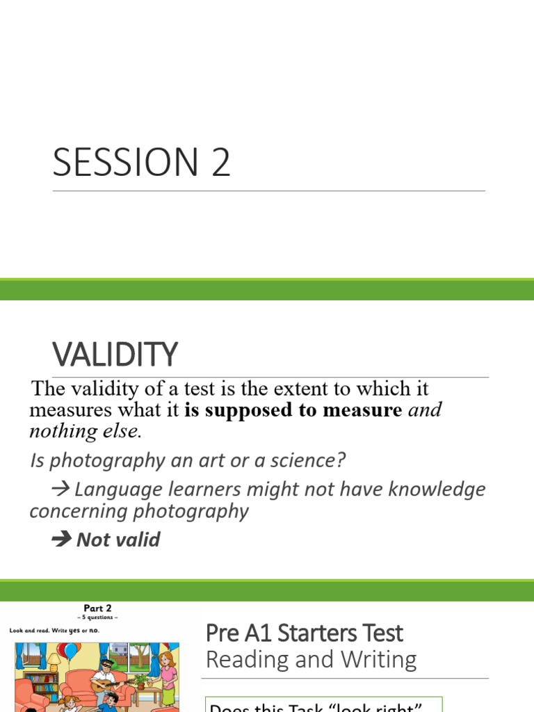 Validity and Reliability in Testing | PDF | Validity (Statistics ...
