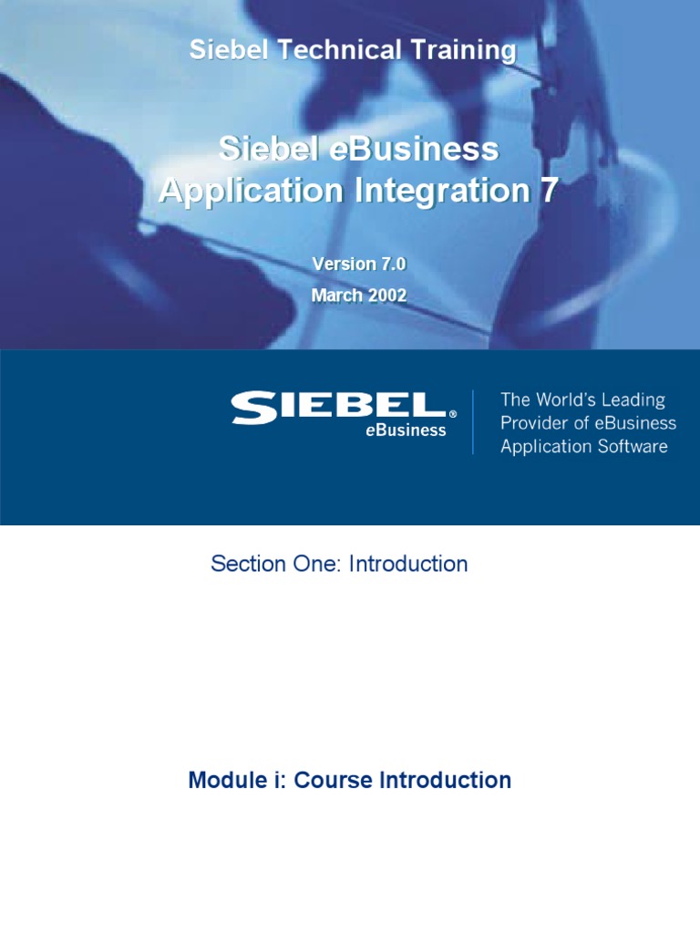 Siebel Ebusiness Application Integration 7 | PDF | Lecture | Modular ...