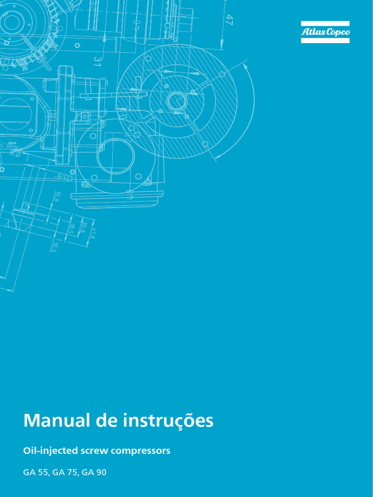 Manual de Instruções: Compressores GA 55-90 | PDF | Refrigeração | Válvula