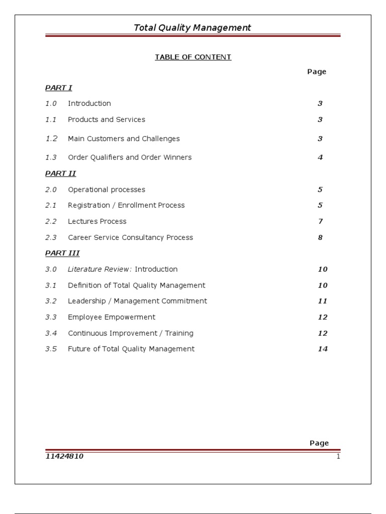Total quality management assignment pdf image