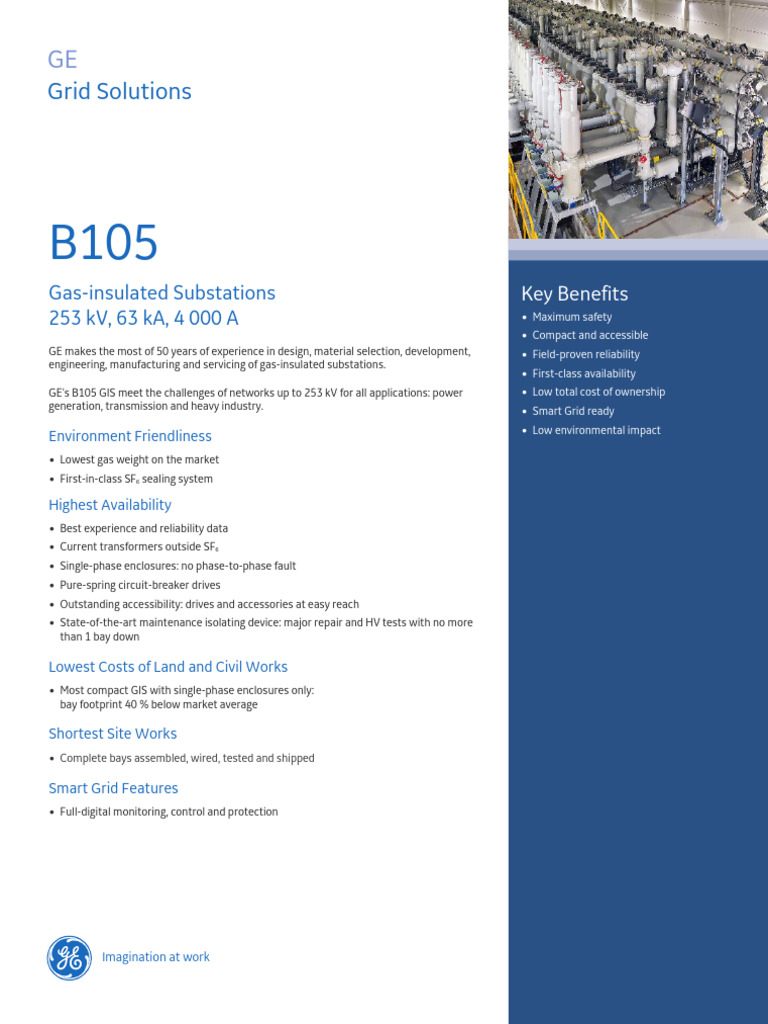 B105 Gas-Insulated Substation Overview | PDF | Electrical Grid | Power ...