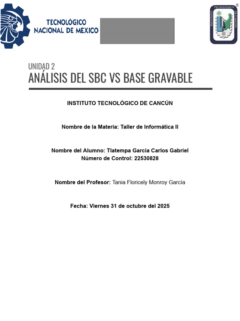 Análisis Del SBC Vs Base Gravable | PDF | Impuesto sobre la renta | Salario