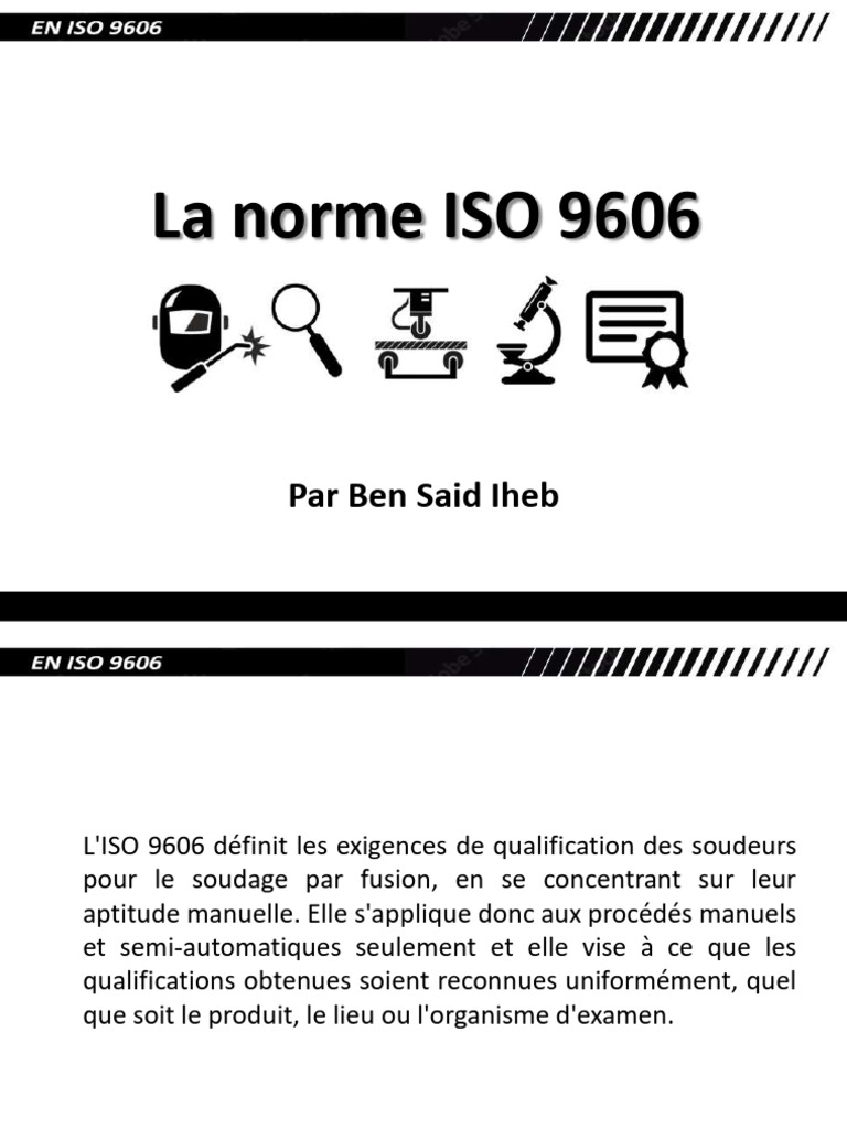 Exigences de la norme ISO 9606 | PDF | Soudage | Construction