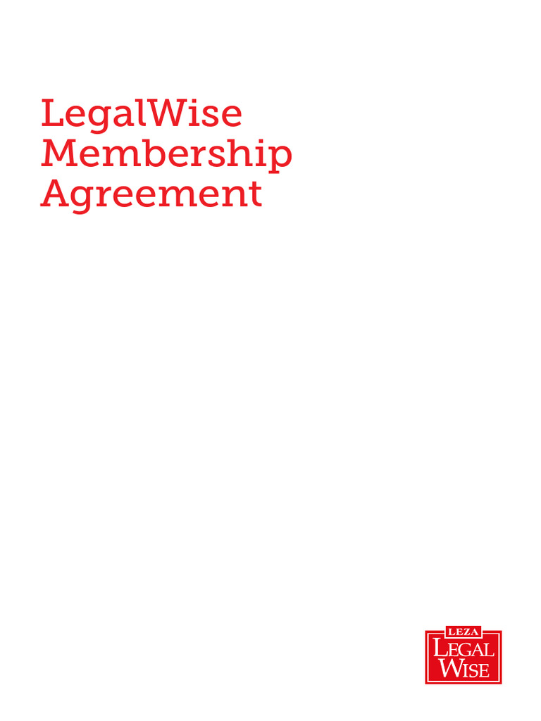LegalWise Membership Agreement Overview | PDF | Lease | Insurance