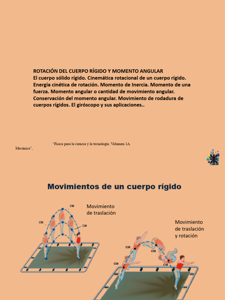 Rotación Cuerpo Rígido Momento Angular | PDF | Esfuerzo de torsión ...