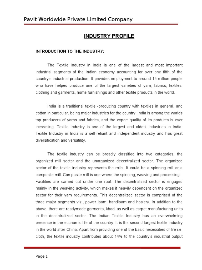 Overview of India's Textile Industry | PDF | Jute | Printed Circuit Board