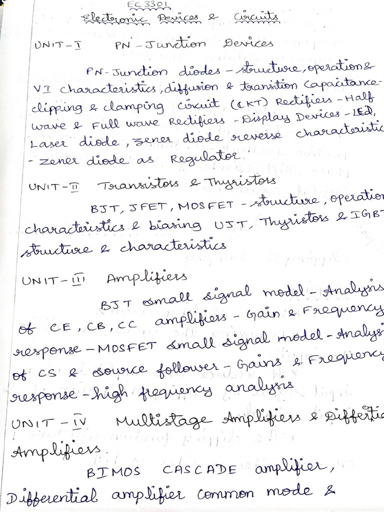 EDC Notes | PDF