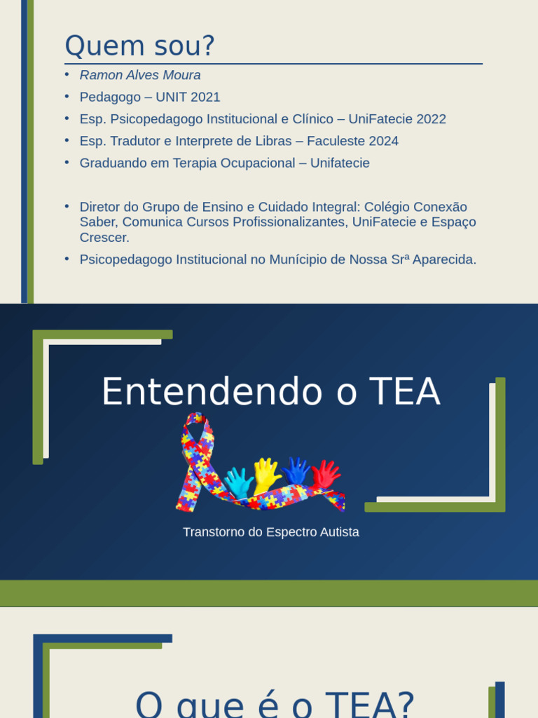 Entendendo o Transtorno do Espectro Autista | PDF | Autismo | Psicologia