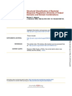 Response Regulators: Diversity of Output Structural Classification of Bacterial