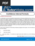 Confidence Interval Formula