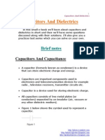 Capacitors and Dielectrics