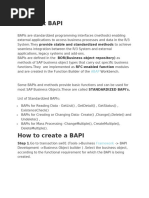 Testing BAPI Function Modules in SAP | PDF
