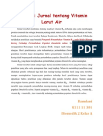 Kritisi Jurnal Ramdani Tentang Vitamin Larut Air