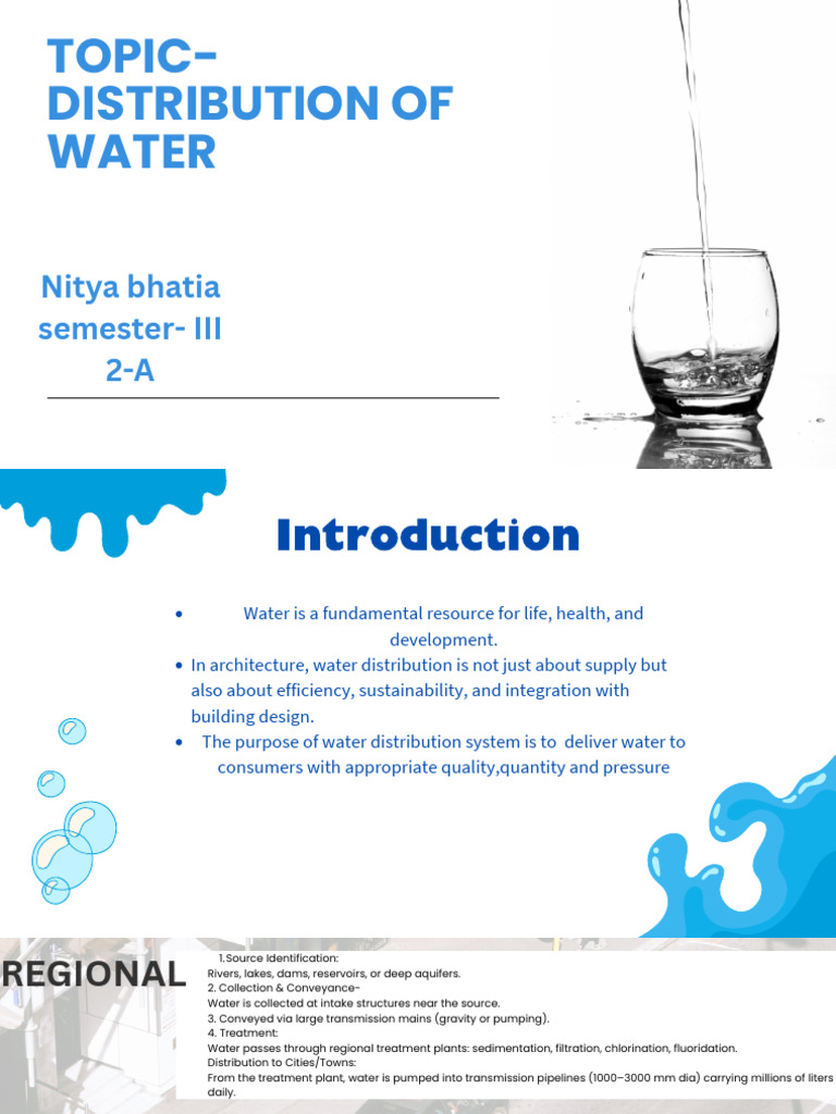 Water Distribution Systems Explained | PDF | Transparent Materials ...