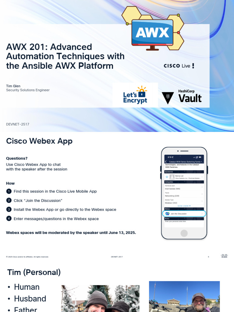 Advanced Automation Techniques With Ansible AWX and Cisco Security ...